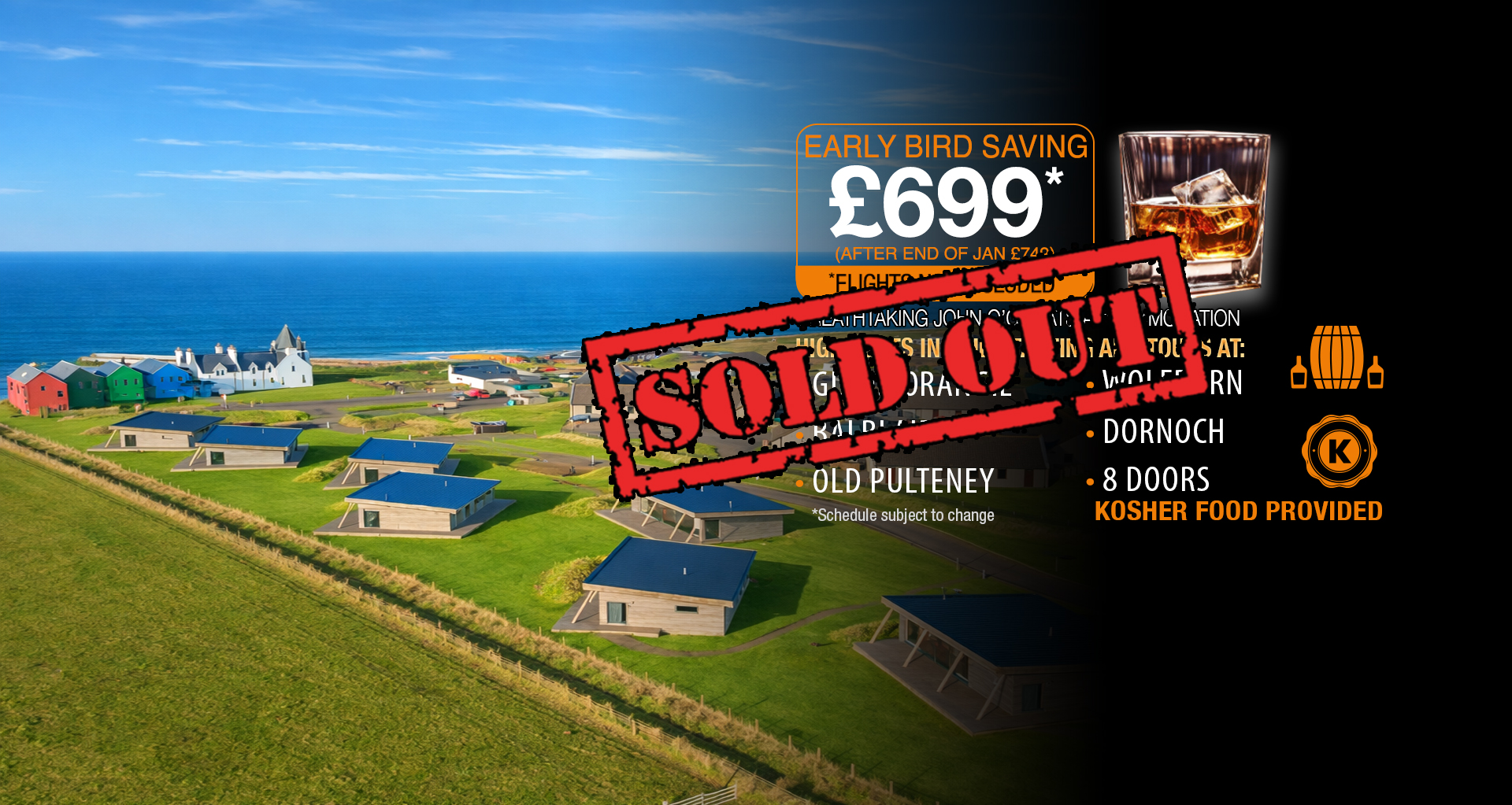 SOLD OUT Whisky Distillery Tour 14-15 June 2026